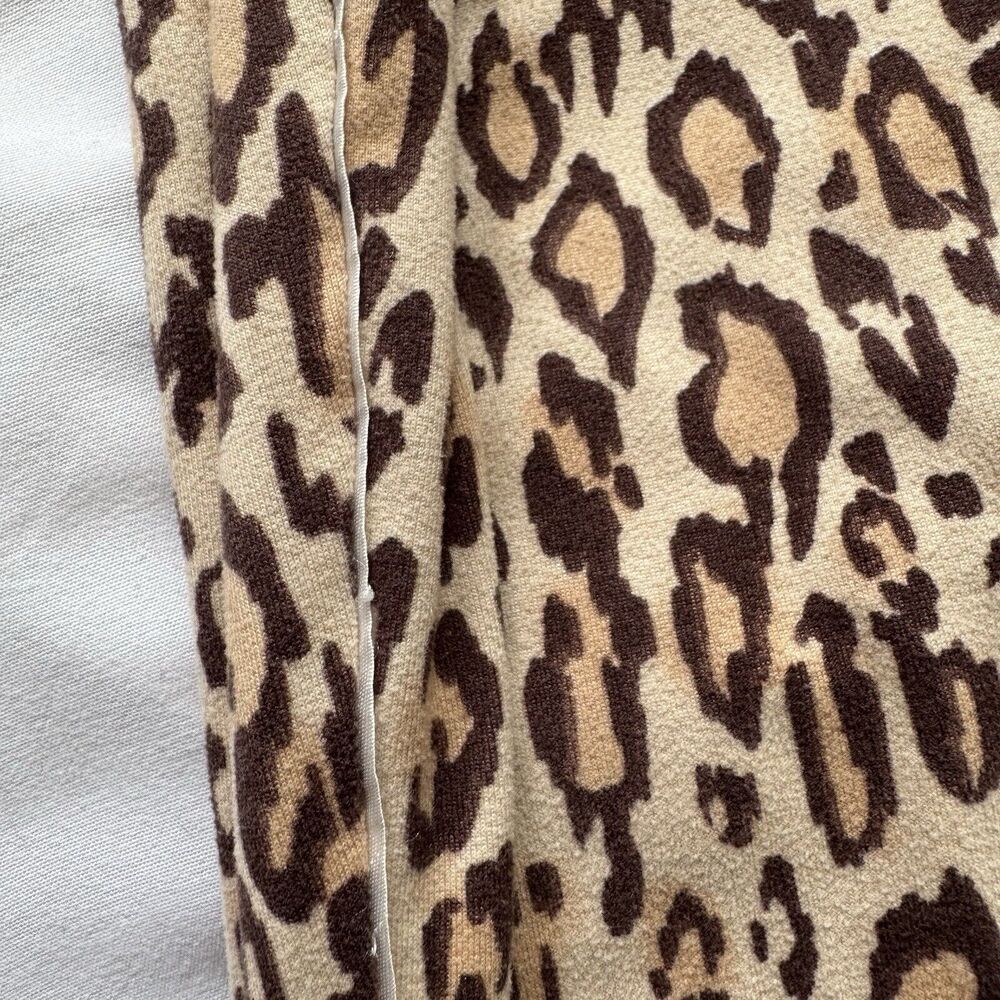 NINE WEST Cheetah print Pajamas  long-sleeve top with pants Loungewear - Picture 14 of 16